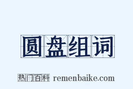 圆盘组词是什么意思的图片